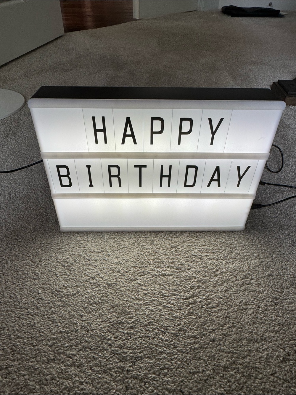 Light up sign